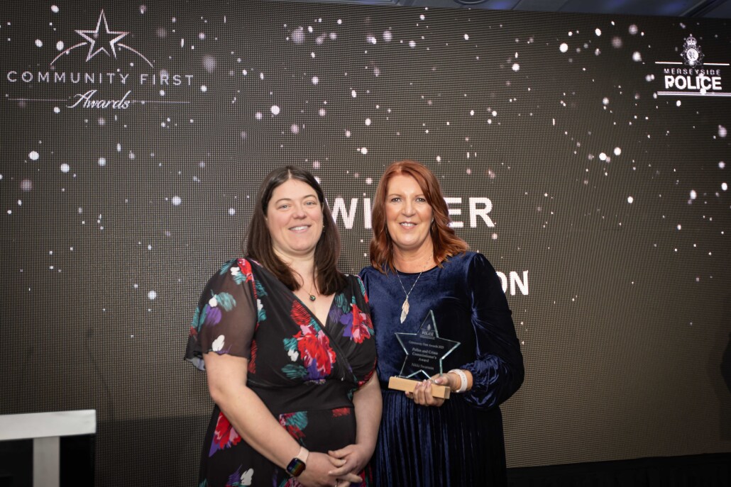Police and Crime Commissioner Emily Spurrell (Left) with TravelSafe Partnership Manager Nikki Swanson (right).