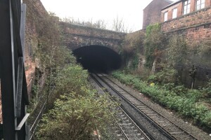 Image of rail tracks of St James Station