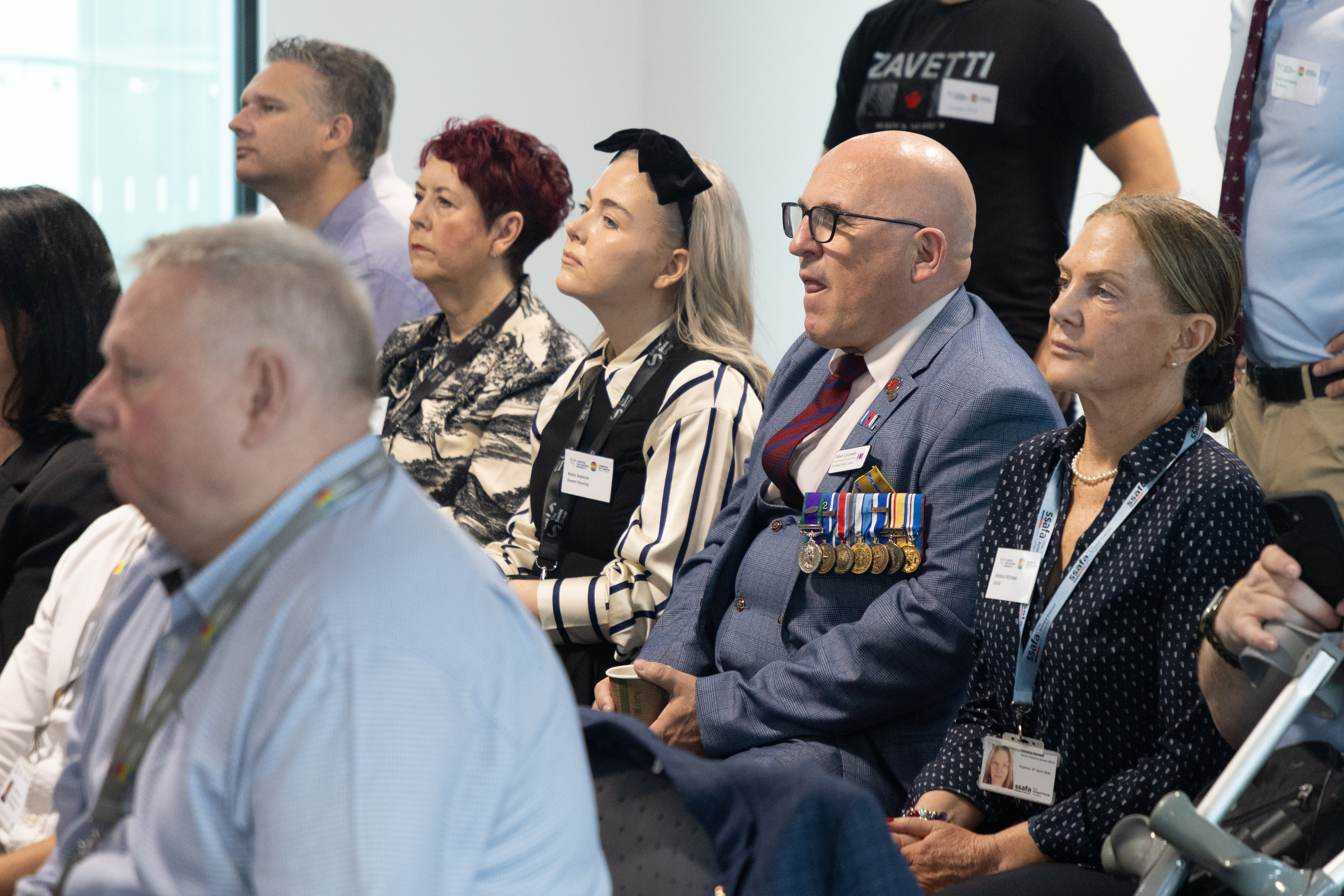 An Armed Forces veteran at the launch of VALOUR in Liverpool that will streamline access to care and support for veterans and better connect them with housing, employment and health services support
