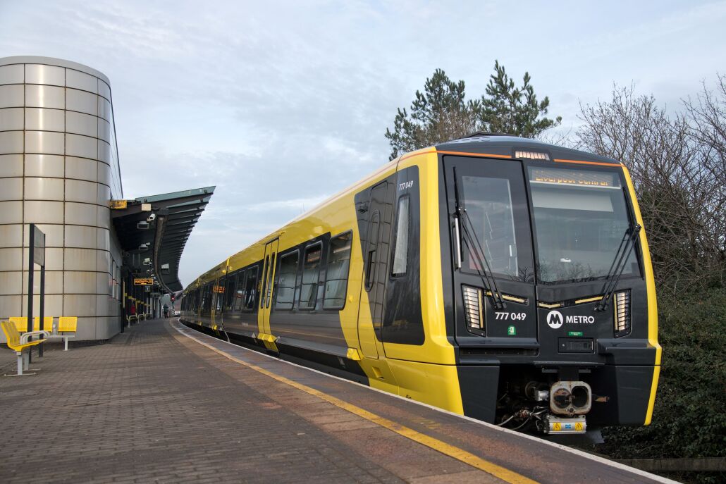 A new 777 train at the platform