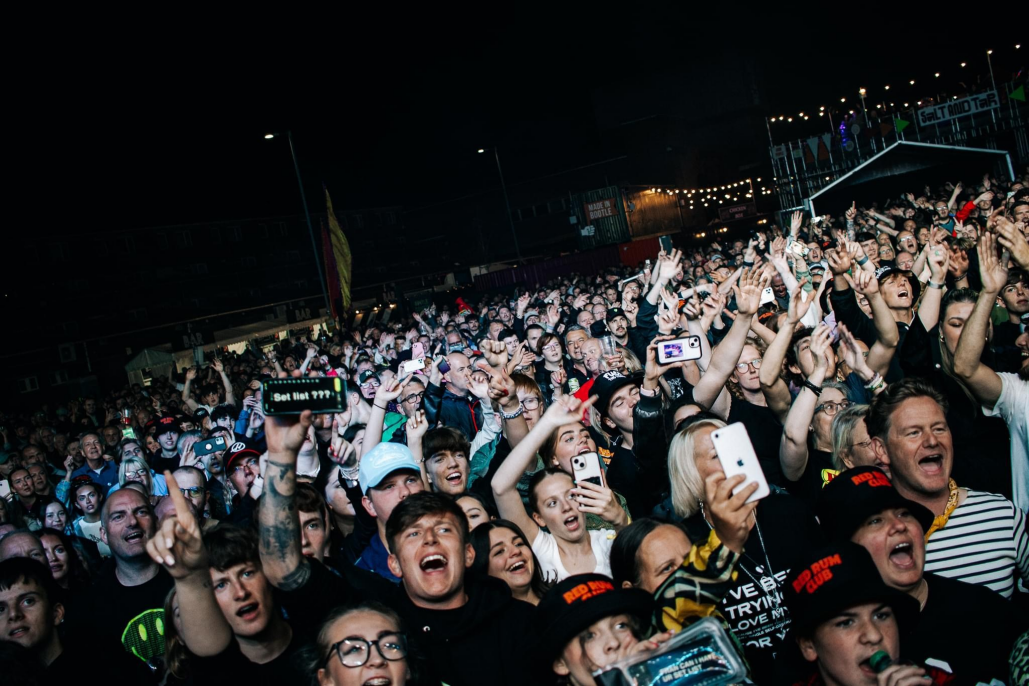 A crowd of people enjoying a concert