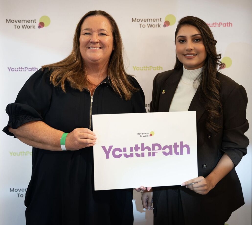 Left to right: Liverpool City Region Cabinet Member for Education and Skills, Cllr Marion Atkinson with Sareena Bains, CEO of Movement to Work.