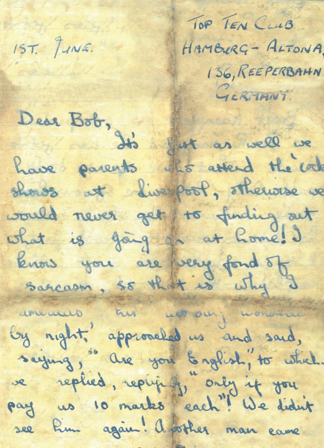 A letter from George Harrison.