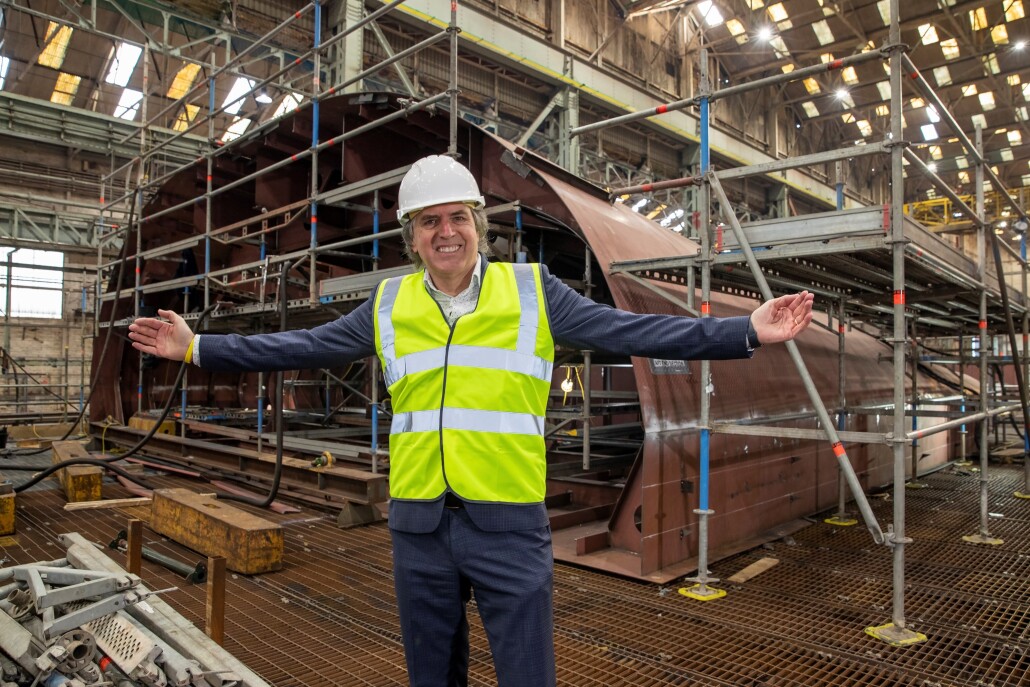 Mayor Steve Rotheram at Cammell Laird.