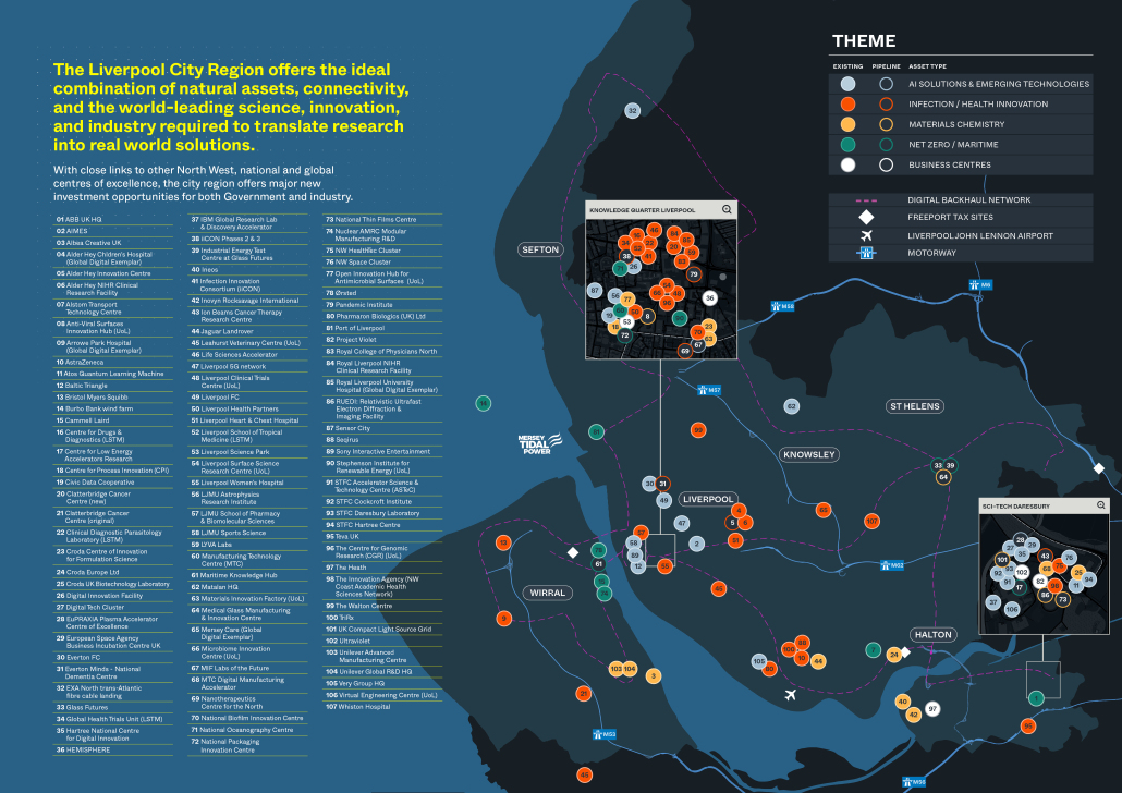 LCR innovation assets and projects map