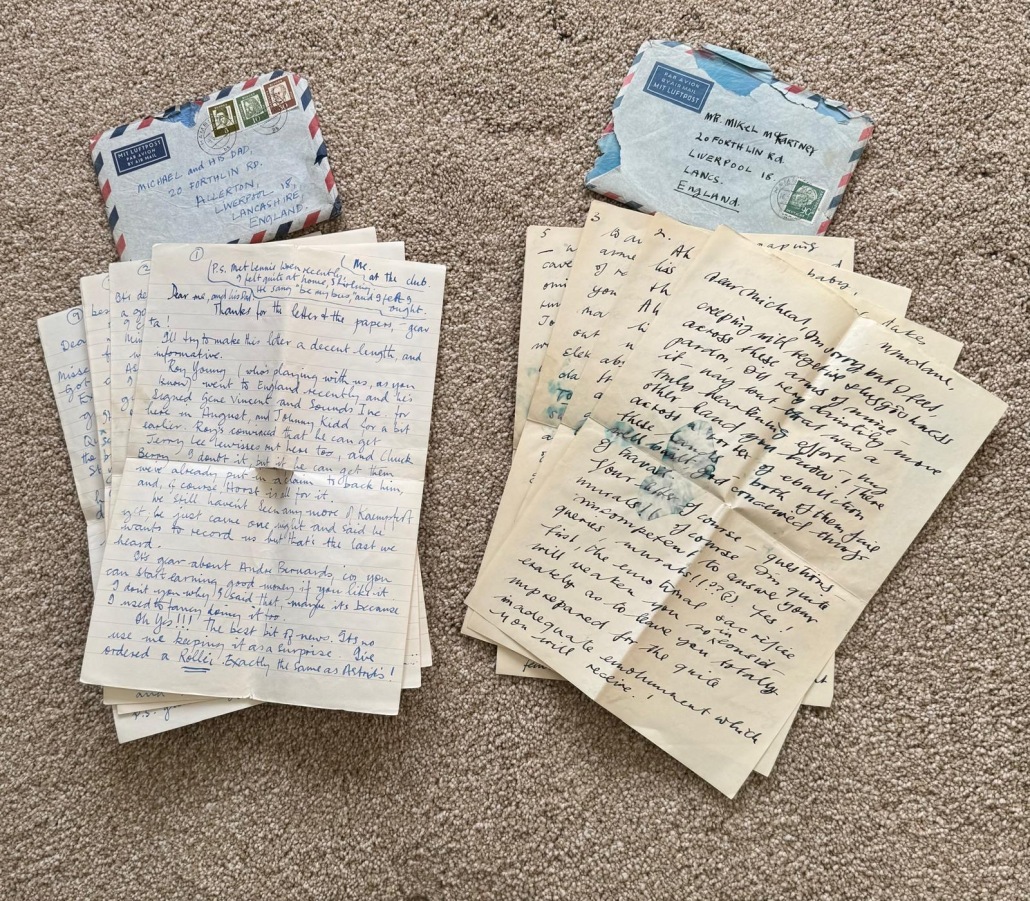 Letters spread out on the floor