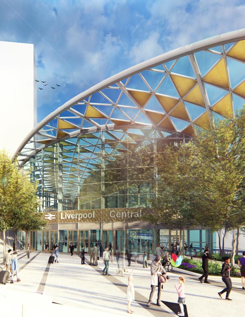 CGI of the proposed Liverpool Central Station development