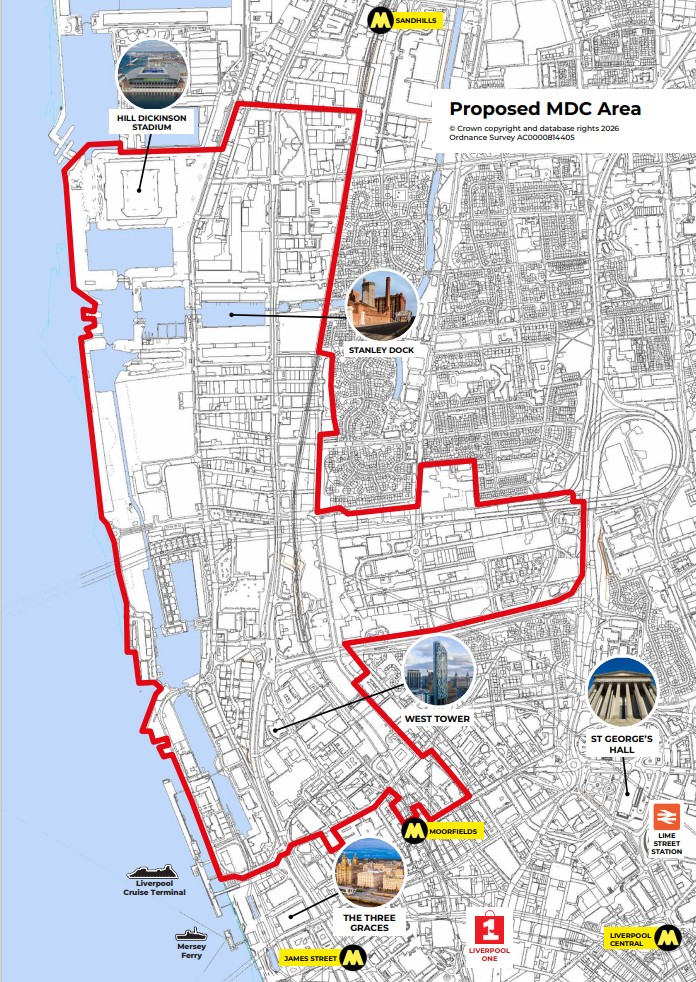 Map of the MDC area