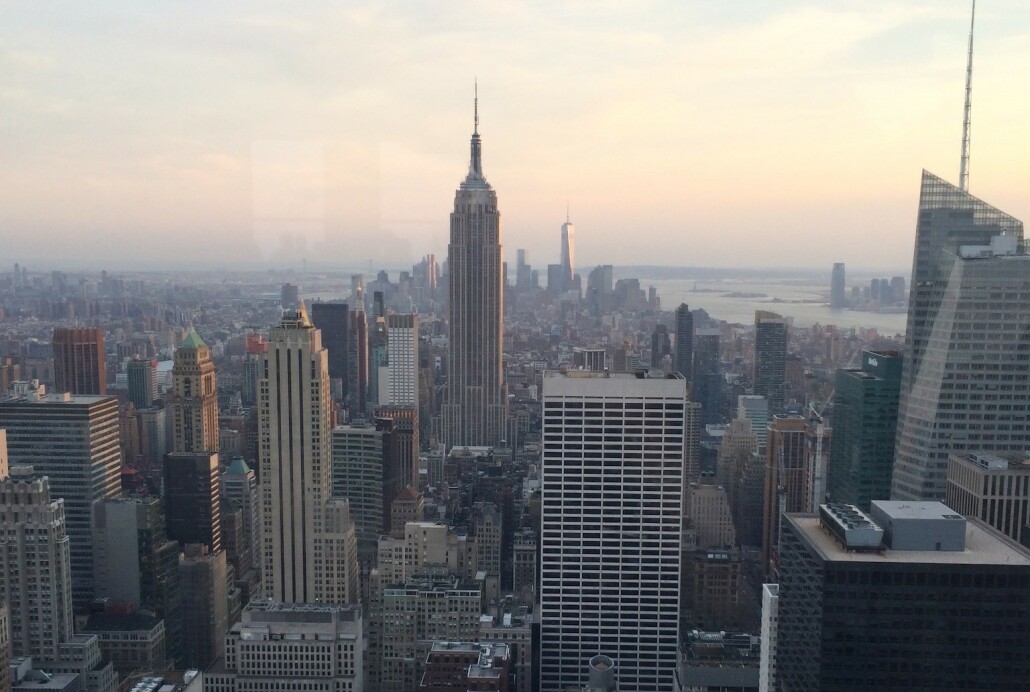 New York City skyline.