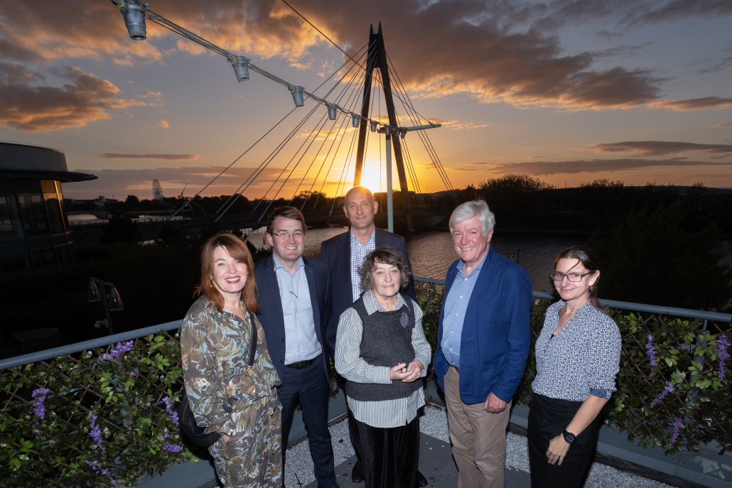 (l to r) Claire McColgan, CBE, Director of Culture Liverpool, Stephen Watson, Executive Director (Place), Sefton Council, Phil Porter, Chief Executive, Sefton Council, Cllr Paulette Lappin, Sefton Council Deputy Leader, Tony Hall CBE, Lord Hall of Birkenhead, Kirsty McLean, Executive Director Public Sector Innovation, Liverpool City Region Combined Authority.