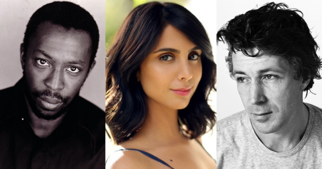 L-R Shaun Parkes, Anjli Mohindra and Aidan Gillen.