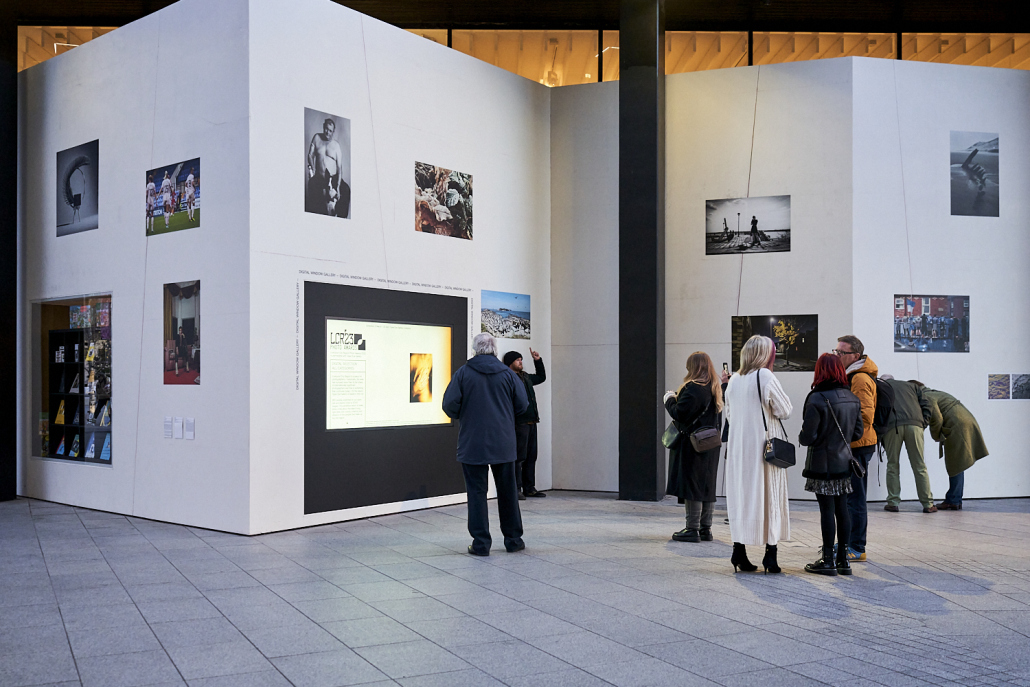 Outside the LCR Photo Awards exhibition 2023